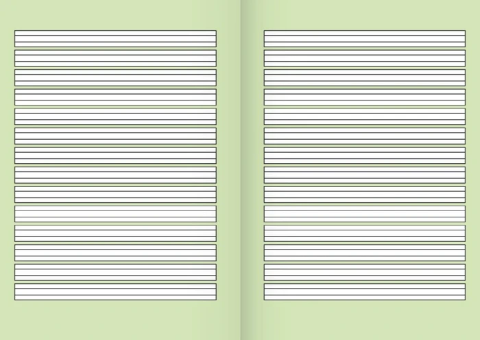Brunnen Schulheft, A5, Lineatur 2, mehrfarbig, 16 Blatt