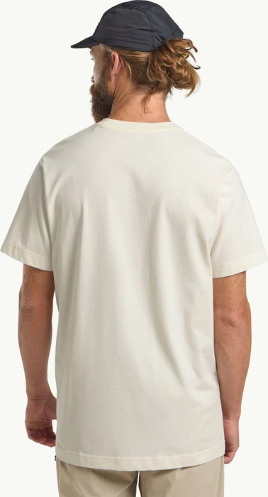 Jack Wolfskin Brand T-Shirt kurzarm wood cotton white (Herren)
