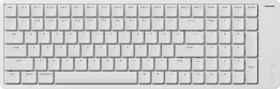 Lofree Flow 2 100, Silver, LEDs weiß, Kailh LOW PROFILE Surfer, USB/Bluetooth, US