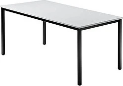 Hammerbacher Meeting D-Serie DQ16/5/D Konferenztisch 160x80cm grau/schwarz