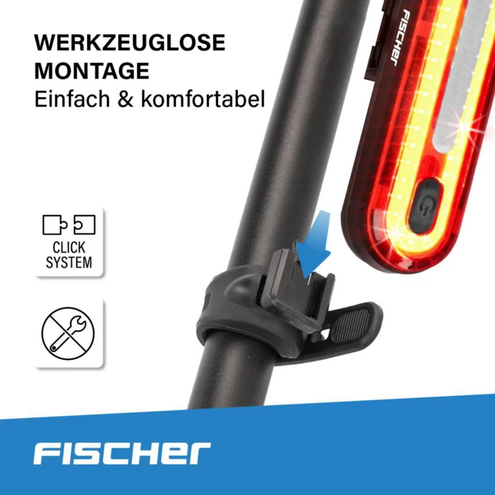 Fischer Batterie LED Rücklicht