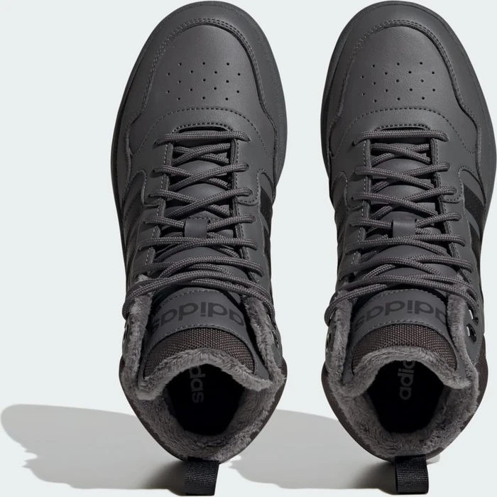 adidas Hoops 3.0 Mid Lifestyle Basketball Classic Fur Lining Winterized grey five/core black/carbon (Damen)