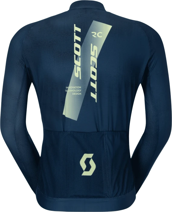 Scott RC Pro Trikot langarm dark blue/acid yellow (Herren)