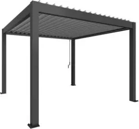 Biohort Pergola 3.5x3.5 dunkelgrau-metallic/silber-metallic
