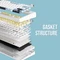 Epomaker x Aula F75, Sea Salt Blue, LEDs RGB, hot-swap, LEOBOG Graywood V3, USB/Bluetooth, US Vorschaubild