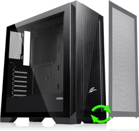Evolveo Ptero Q2G Black, inkl. austauschbares Frontpanel, Glasfenster (PTEROQ2)