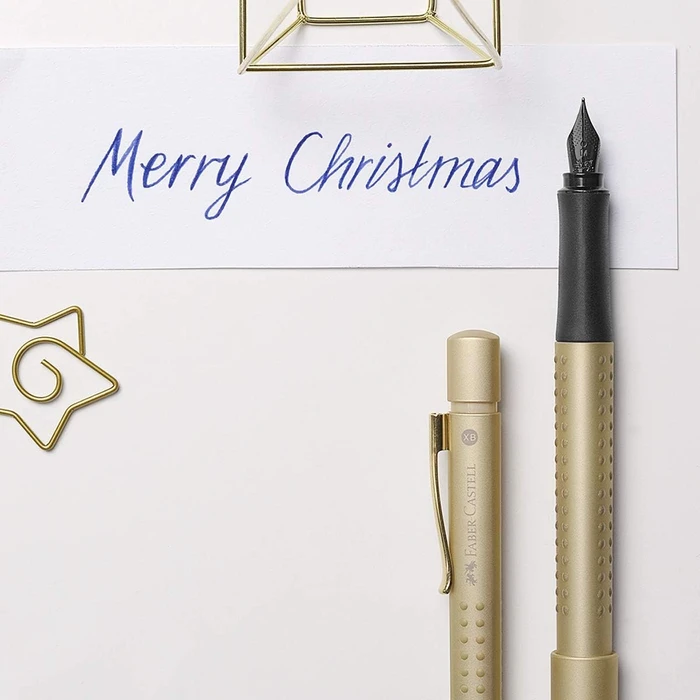 Faber-Castell Füller Grip Edition gold, rechte Hand/linke Hand, extra fein