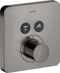 Hansgrohe Axor ShowerSelect softcube Thermostat mit 2 Ventilen polished black chrome