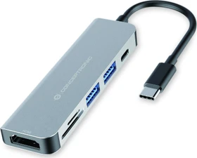 Conceptronic 6-in-1 Dockingstation, USB-C 3.0 [Stecker] (DONN02G / 110514907)