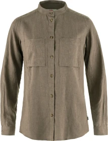 Fjällräven Övik Hemp Hemd langarm suede brown (Damen)