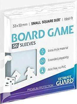 Ultimate Guard Board Game Sleeves 50 Small Square transparent