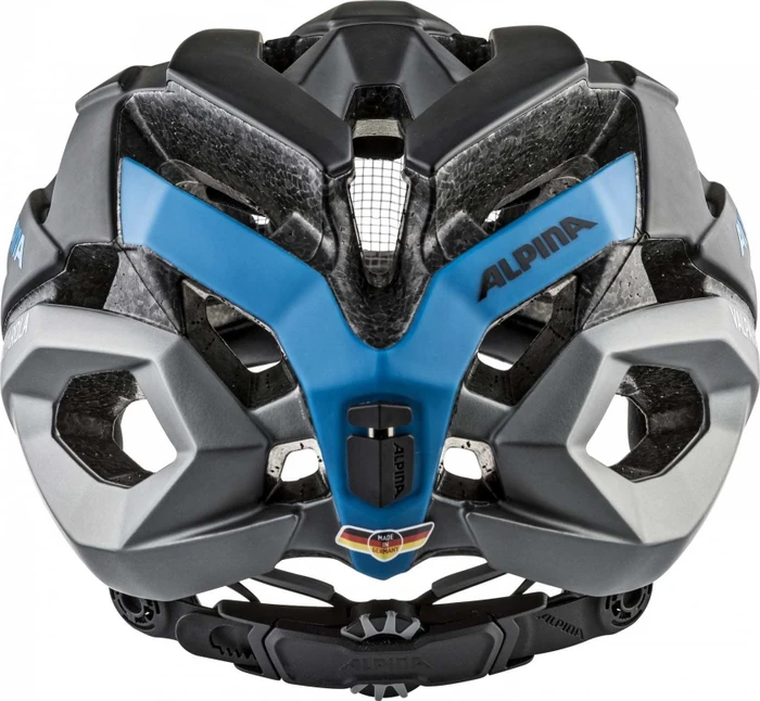 Alpina Valparola Helm schwarz/silber/blau
