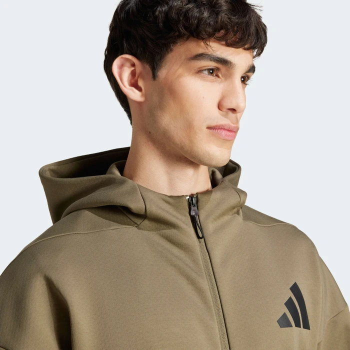 adidas Z.N.E. Zip Hoodie olive strata (Herren)