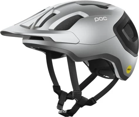 POC Axion Race MIPS Helm uranium black/argentite silver matt