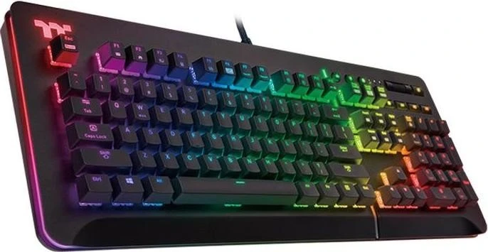 Thermaltake Level 20 RGB Gaming Keyboard, schwarz, MX SPEED RGB Silver, USB, DE
