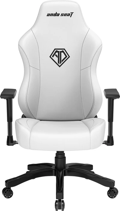 Anda Seat Phantom 3 L Gamingstuhl, Cloudy White, Kunstleder weiß/Logo schwarz