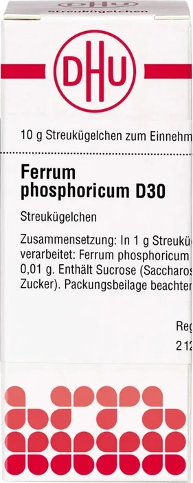 DHU Ferrum Phosphoricum D30 Globuli, 10g