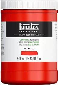 Liquitex Professional Heavy Body Acrylic cadmium-free red medium, 946ml