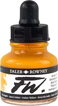 Daler Rowney FW Acrylic Ink indian yellow, 29.5ml