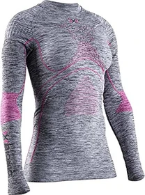 X-Bionic Energy Accumulator 4.0 Melange Kompressionsshirt langarm grau/rosa (Damen)