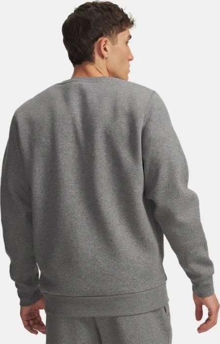 Under Armour Icon Fleece Crew Sweatshirt pitch grey medium heather/white (Herren)