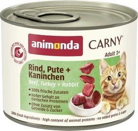 animonda Carny Adult Rind, Pute und Kaninchen, 2.40kg (12x 200g)
