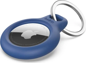 Belkin Secure Holder mit Schlüsselanhänger für Apple AirTag blau