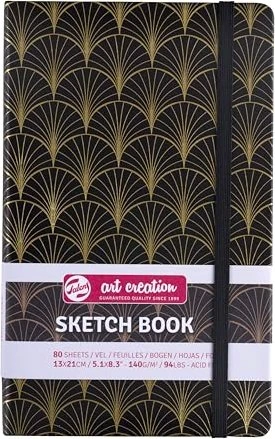 Royal Talens Skizzenbuch Art Deco, 130x210mm, glatt, 80 Blatt