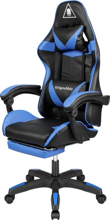 Krüger&Matz Warrior GX-150 Gamingstuhl, schwarz/blau
