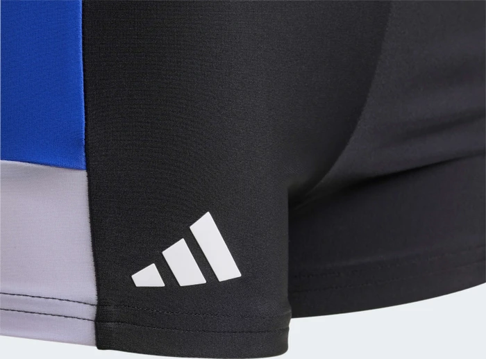adidas Colorblock 1-Inch Boxer Badehose black/semi lucid blue/violet tone (Junior)
