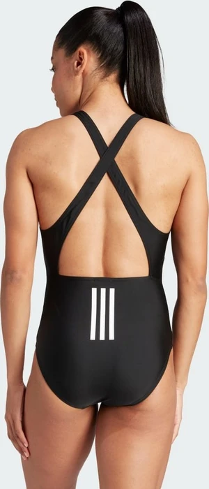 adidas 3-Streifen Badeanzug schwarz/weiß (Damen)