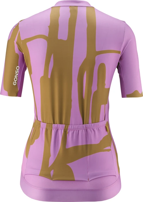 Gonso Road Print Trikot kurzarm wisteria bloom/baked pre (Damen)