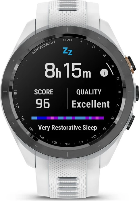 Garmin Approach S70 42mm GPS-Golfuhr black ceramic/white