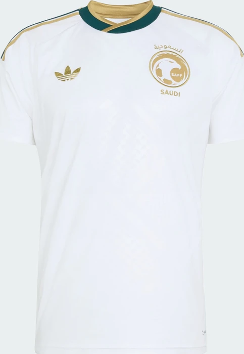 adidas FIFA WM 2026 Saudi-Arabien Auswärtstrikot kurzarm white/khaki/aurora ivy (Herren)