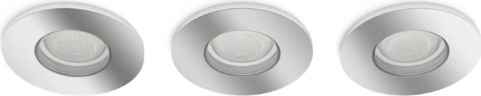 Philips Hue White and Color Ambiance Xamento Einbauleuchte rund weiß, 3 Stück