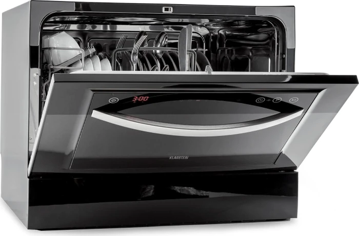 Klarstein Havasia UV 6 Luminance Tisch-Geschirrspüler schwarz