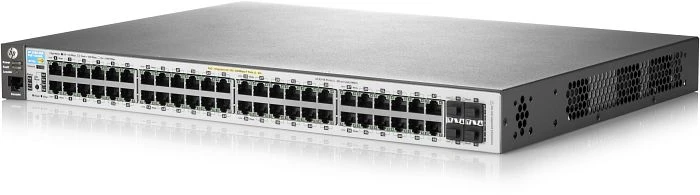 HPE Aruba 2530 48G Rackmount Gigabit Managed Switch, 48x RJ-45, 4x SFP, 382W PoE+
