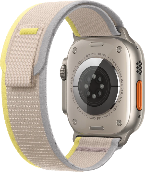 Apple Trail Loop S/M für Apple Watch Ultra (49mm) gelb/beige