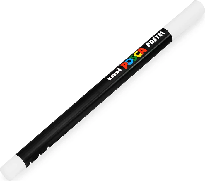 Uni-Ball POSCA Pastel KPA-100 Pastell Wachsmalstift weiß