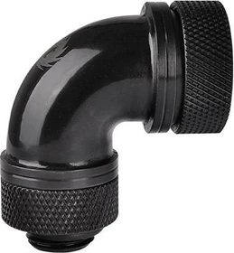 Thermaltake Pacific Rohranschluss für PETG Rohre 90° G1/4" auf 16mm, schwarz