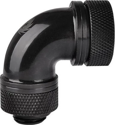 Thermaltake Pacific Rohranschluss für PETG Rohre 90° G1/4" auf 16mm, schwarz