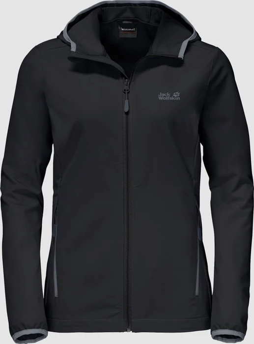 Jack Wolfskin Turbulence Funktionsjacke schwarz (Damen)