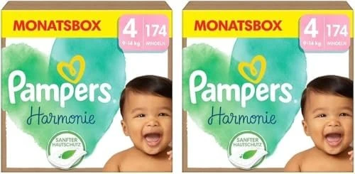 Pampers Harmonie Gr.4 Einwegwindel, 9-14kg, 174 Stück