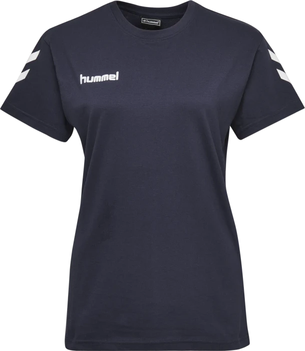 hummel GO Cotton T-Shirt kurzarm marine