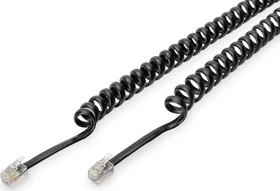 Digitus Telefonkabel 1x RJ10-Stecker 4p4c - 1x RJ10-Stecker 4p4c 2m schwarz