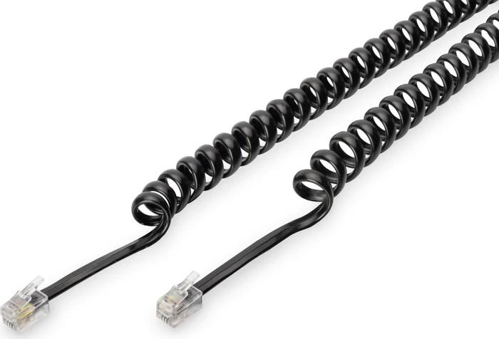 Digitus Telefonkabel 1x RJ10-Stecker 4p4c - 1x RJ10-Stecker 4p4c 2m schwarz