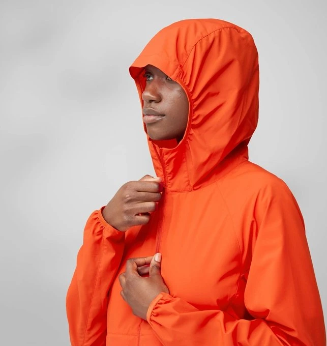 Fjällräven High Coast Wind Hoodie Funktionsjacke flame orange (Damen)