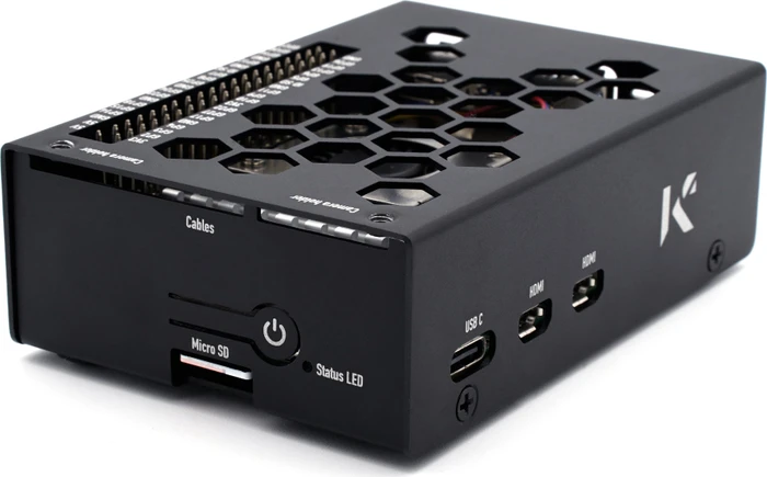 KKSB Aluminiumgehäuse für Raspberry Pi 5, schwarz
