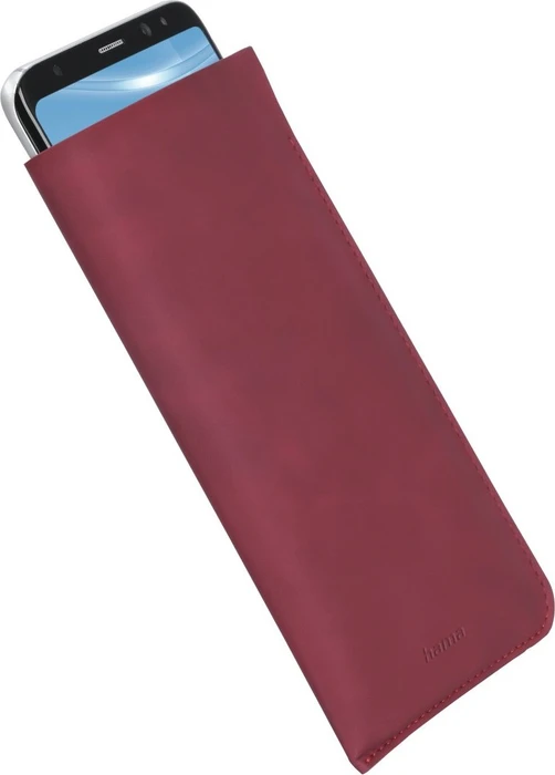 Hama Smartphone-Sleeve Soft Elegance Größe XXL Burgunder