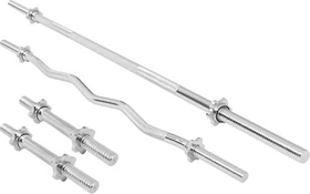 Gorilla Sports Sz-Curlstange Sternverschluss Hantelstangen Set